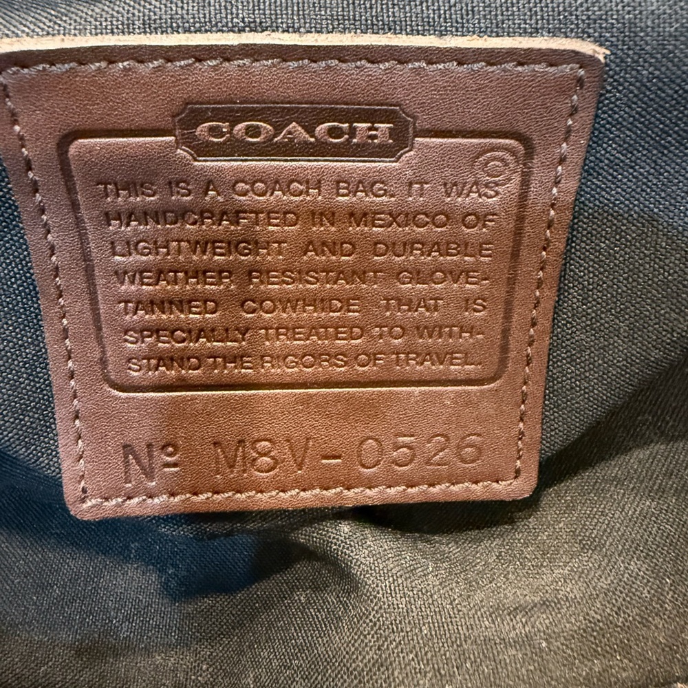 Vintage Coach Brown Leather Men's toiletry Bag - Picture 2 of 5